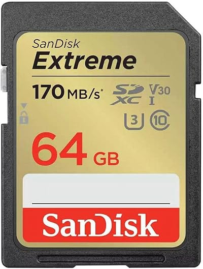 SanDisk Extreme 64GB MicroSDXC Card U3 V30 150MB/s 4K SDSDXV6-064G-GNCIN