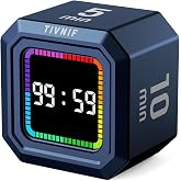 Kitchen Timer Visual Timer for Kids Color Display Gravity Sensor Cube | Digital Pomodoro Timer with Loud Alarm, Magnetic Back, Easy Use for Cooking, Classroom, Study &amp; Productivity