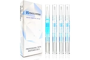 IDOLUSTER Teeth Whitening Pens, Teeth Whitening Gel Pens 3 Pack, Desensitizing Gel Pen 1 Pack, 35% Carbamide Peroxide Teeth Whitening Gel, Remineralize Tooth Enamel, Teeth Whitener No Sensitive