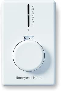 Honeywell Home CT62B Electric Baseboard Thermostat, White