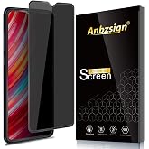 Anbel Design Anbzsign [2 Pack] Xiaomi Redmi Note 8 Pro 6.53" Privacy Screen Protector, [Full Coverage] [Case Friendly] [Super Clear] Anti-Spy 9H Hardness Tempered Glass