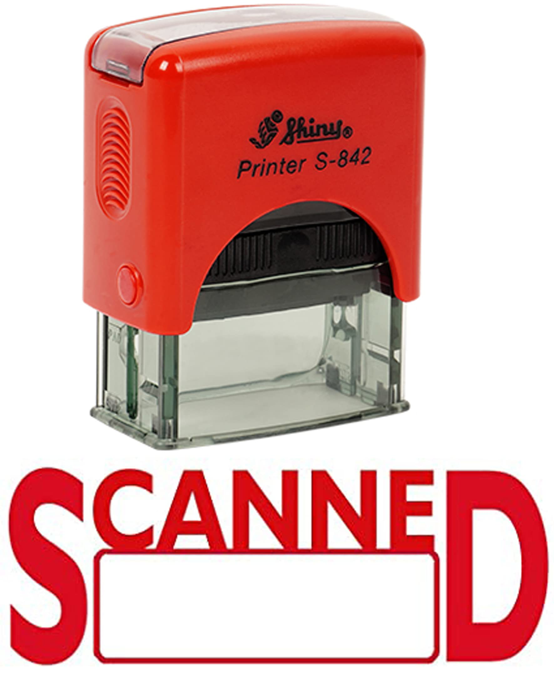 Printtoo Scanned Self Inking Rubber Stamp Custom Shiny Office Stationary Stamp