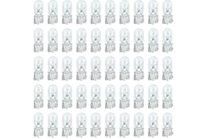 lumenivo 5W 12V Wedge Base Bulbs Xenon Krypton Landscape Light Bulbs, Under Cabinet Lighting, RV Light Bulbs, RV Cabinets, Sewing Machine Light Bulb 50 Pack