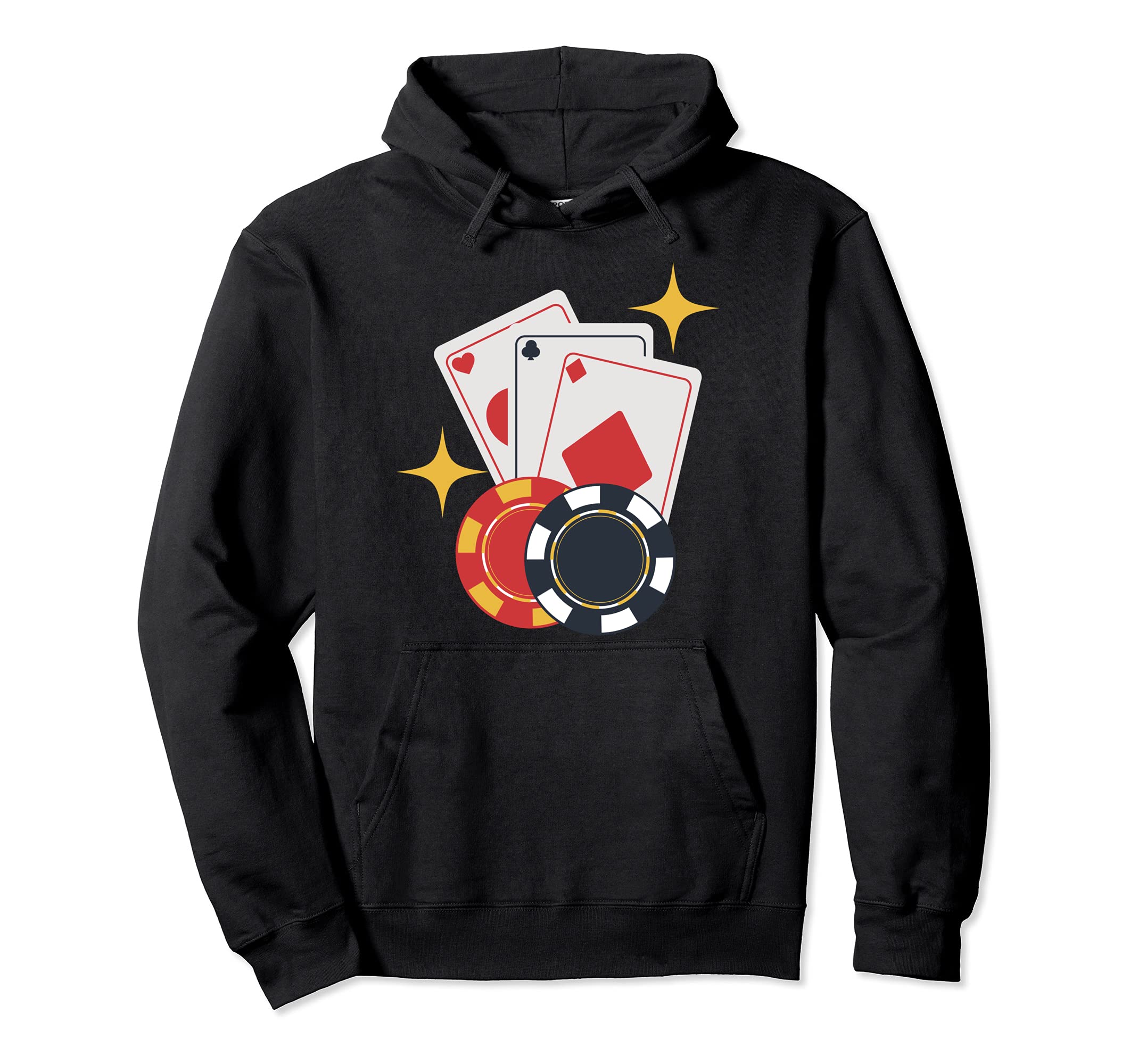 Funny Cards And Chips Design Poker Player Gambling Pullover Hoodie