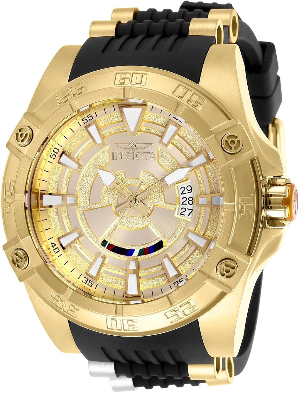 Invicta Men's Star Wars Stainless Steel Automatic-self-Wind Watch with Silicone Strap, Black, 26 (Model: 26521)