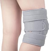 AVIDDA Knee Support Open Patella 3 Straps Adjustable Size Grey view 2