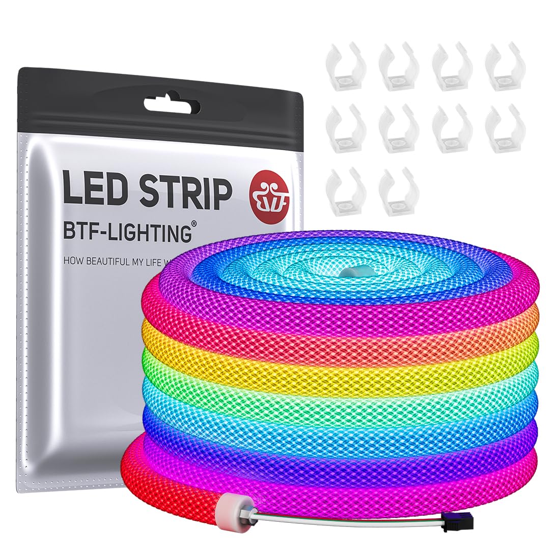 BTF-LIGHTING 16.4FT WS2811 WS2812B IC RGB 360