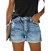 MODARANI Denim Shorts for Women Distressed Jean Shorts Ripped Summer Hot Short