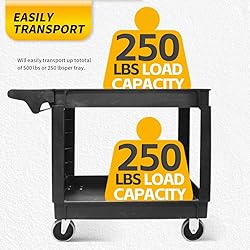 MaxWorks 50993 500-lb Utility Service PP Cart with