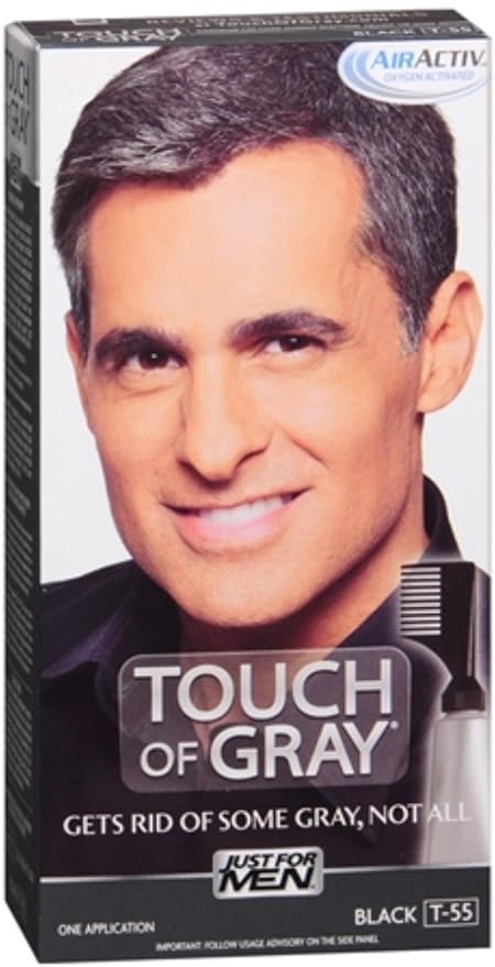 Amazon Com Just For Men Touch Of Gray Hair Treatment T 55 Black 1