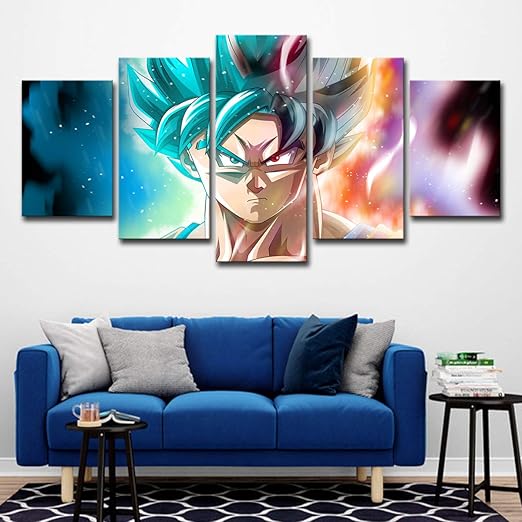 Tiant Murales Pared Dragon Ball Sun Wukong Impresiones De Lienzo