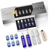 Micro-Infusion Facial System &ndash; Hydrating, Brightening &amp; Firming-Look Peptide Serum Kit with Blue Copper Peptide,Sodium Hyaluronate, Sterile 0.25mm Facial Stamp, 3-Month Supply