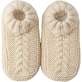 Vihir Cozy and Warm Men Slipper Socks - Non-Slip and Stylish Floor Socks Indoor House Shoes,beige