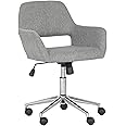 Sunpan Alassio Office Chair - Light Grey