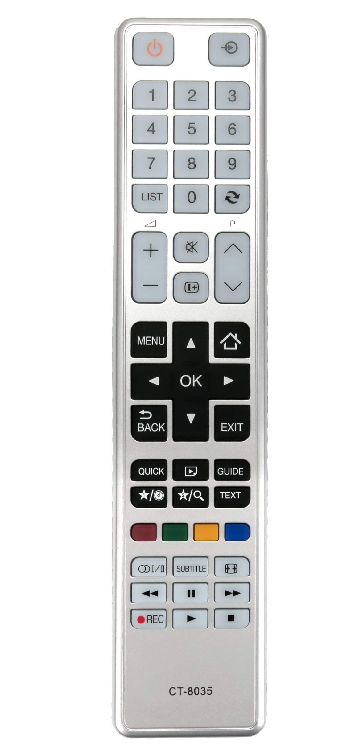 121AV - CT-8035 Replacement TV Remote Control Fit for Toshiba regza tv remote control LCD LED Smart TV CT-8069 CT-8040 CT-8041 CT-8054 CT-8050 - No Setup Required