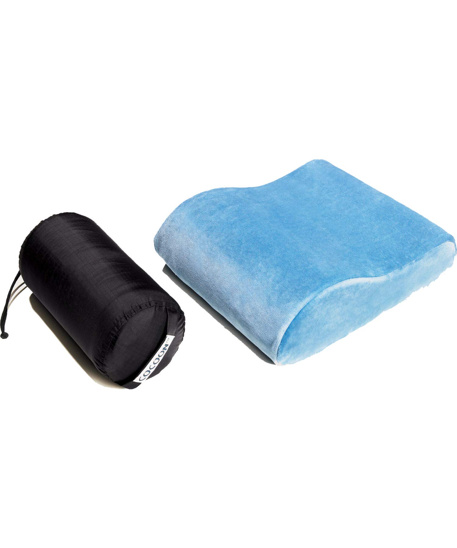 Cocoon Memory Foam Travel Pillow slate blue 2021