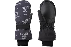 OMUKY Kids Ski Mittens Toddler Girls Boys Snow Gloves Waterproof Winter Warm Gloves