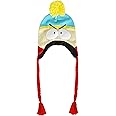Concept One South Park Beanie Hat, Eric Cartman Peruvian Winter Knit Cap with Pom and Tassels