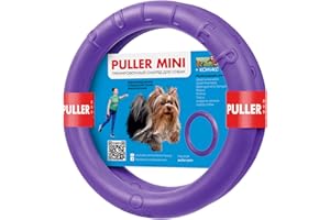 Dog Toy - Interactive Small Midi Dog Puppies Training - Fetch Toy - Dental Healthy - Dog Toys Set 2 Rings by Puller Mini Plus