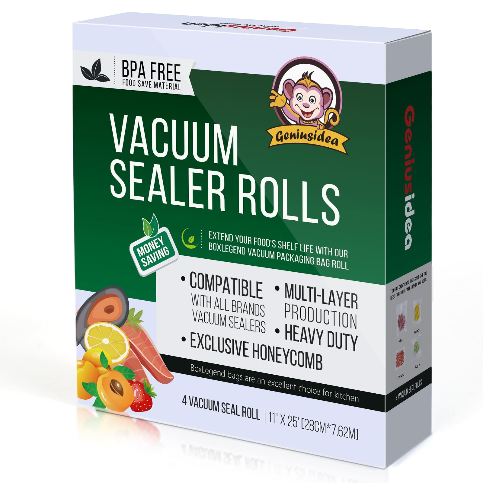 Food Saver Vacuum Sealer Bags, 4 Pack 11