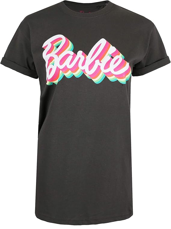 Barbie Women's Retro Colours TShirt Amazon.co.uk Clothing