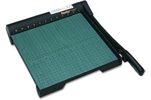 Martin Yale W12 Premier Heavy-duty Green Board Wood Trimmer, Cut Up To 20 Sheets at One Time, Steel Blades, 12 Inches, Green