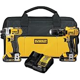 DEWALT (DCK280C2) 20V MAX Impact Driver and Drill Combo Kit