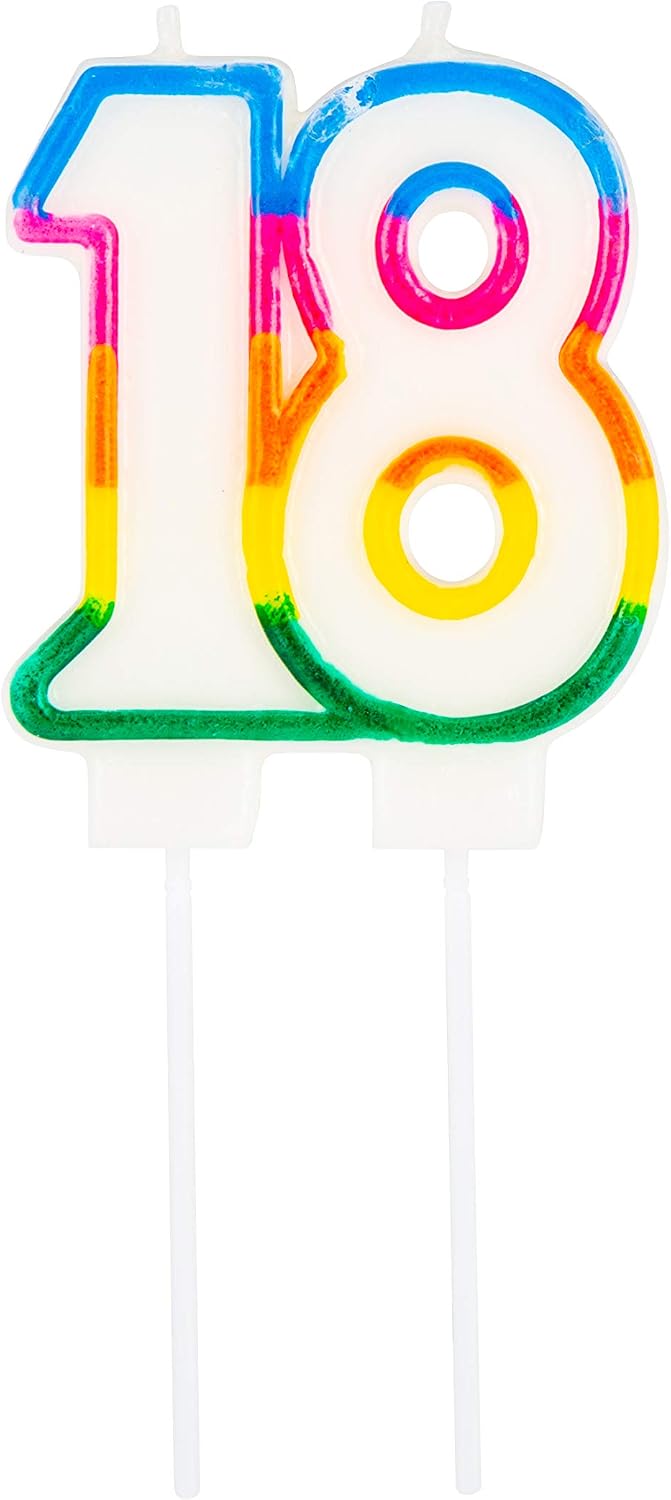 18th Birthday Decorations for Women Boys & Girls, Cut to Size 6cm Sturdy Support Sticks Included - Image 3
