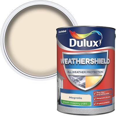 Dulux Weathershield Smooth Masonry Paint Magnolia 5L
