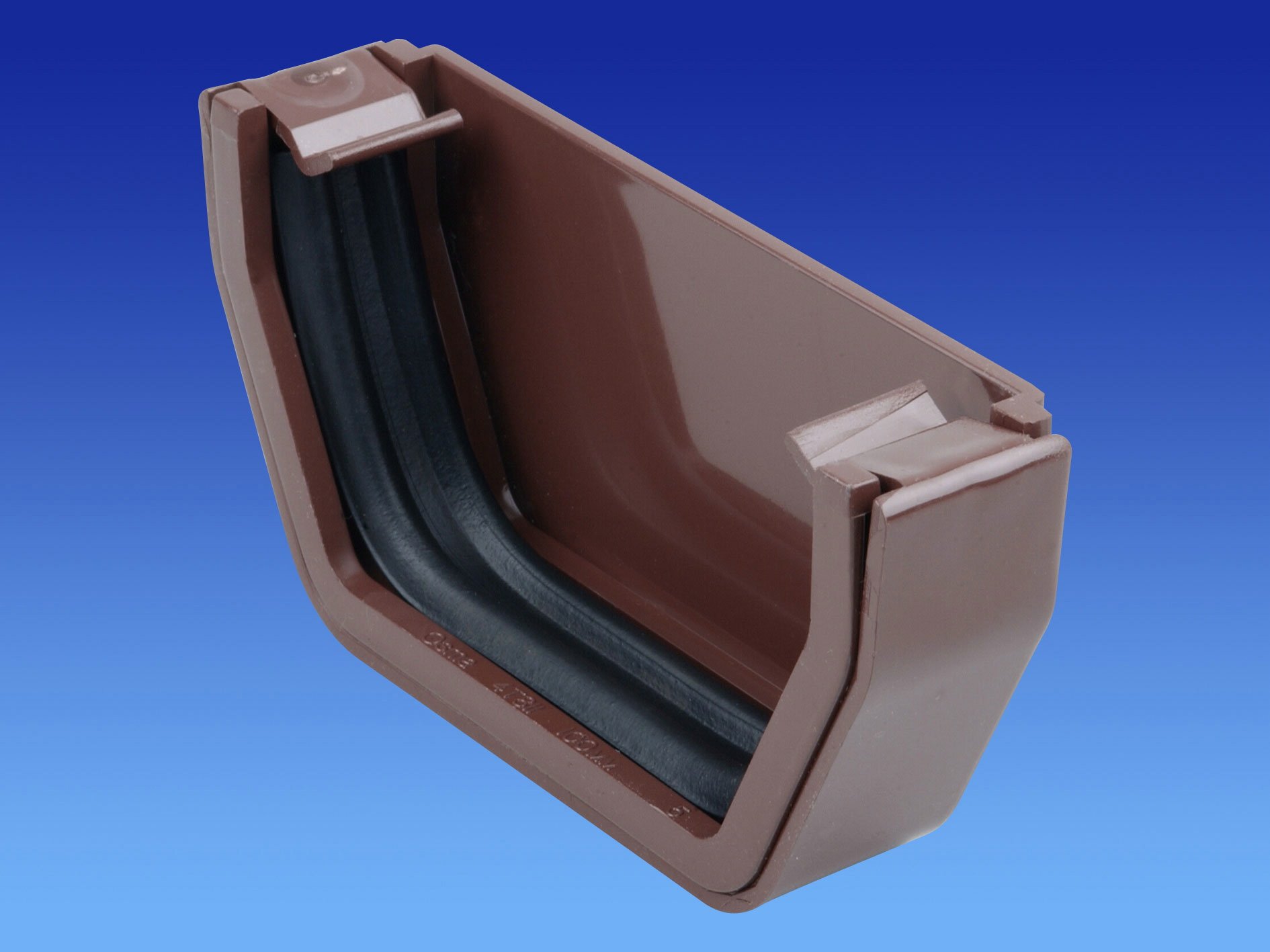 Wavin OSMA Squareline Stopend External 100mm Brown 4T811n