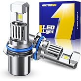 AUTOONE 9007 HB5 LED Light Bulb, 80000LM Canbus Direct Install, Pack of 2 | IP68 with Cooling Fan 70,000Hrs Long Lifespan