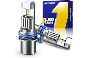 AUTOONE 9007 HB5 LED Light Bulb, 900% Brighter, 70,000+H Longer Lifespan, Canbus Direct Install, Fog Light Replacement, Pack of 2