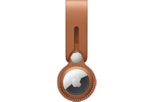 Apple AirTag Leather Loop - Saddle Brown