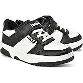 Hurley Kid's Rexx Sneakers with Strap and Shoelace, Low Cut Basketball Shoes for Girls and Boys - Padded Skate Shoes for Kids