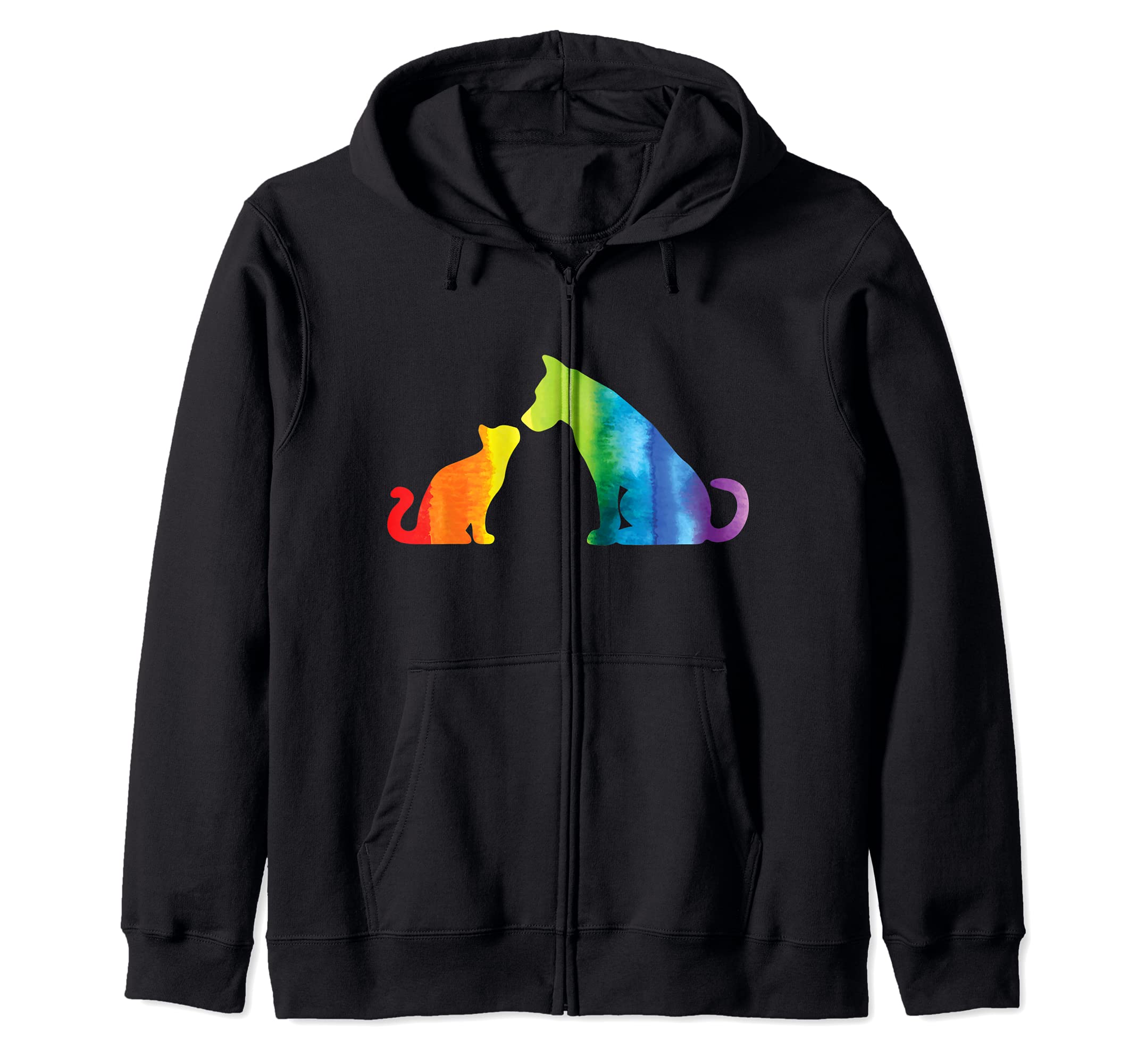 Love, Dog, Cats and Pride Zip Hoodie