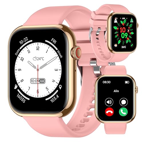 Smart Watches for Women with Call Function - 1.85" Fitness Watch With Heart Rate/SpO2/Sleep Monitor, Fashion Fitness Tracker with 113+ Sports, Step Counter, IP68 Waterproof for Android/iOS