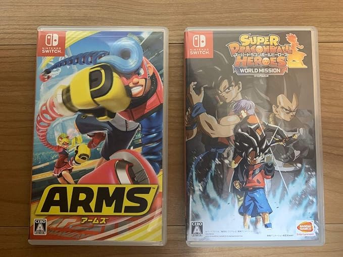 Amazon Co Jp Switchソフトまとめ売り Armsスーパードラゴンボールヒーローズ ワールドミッション ホビー 通販