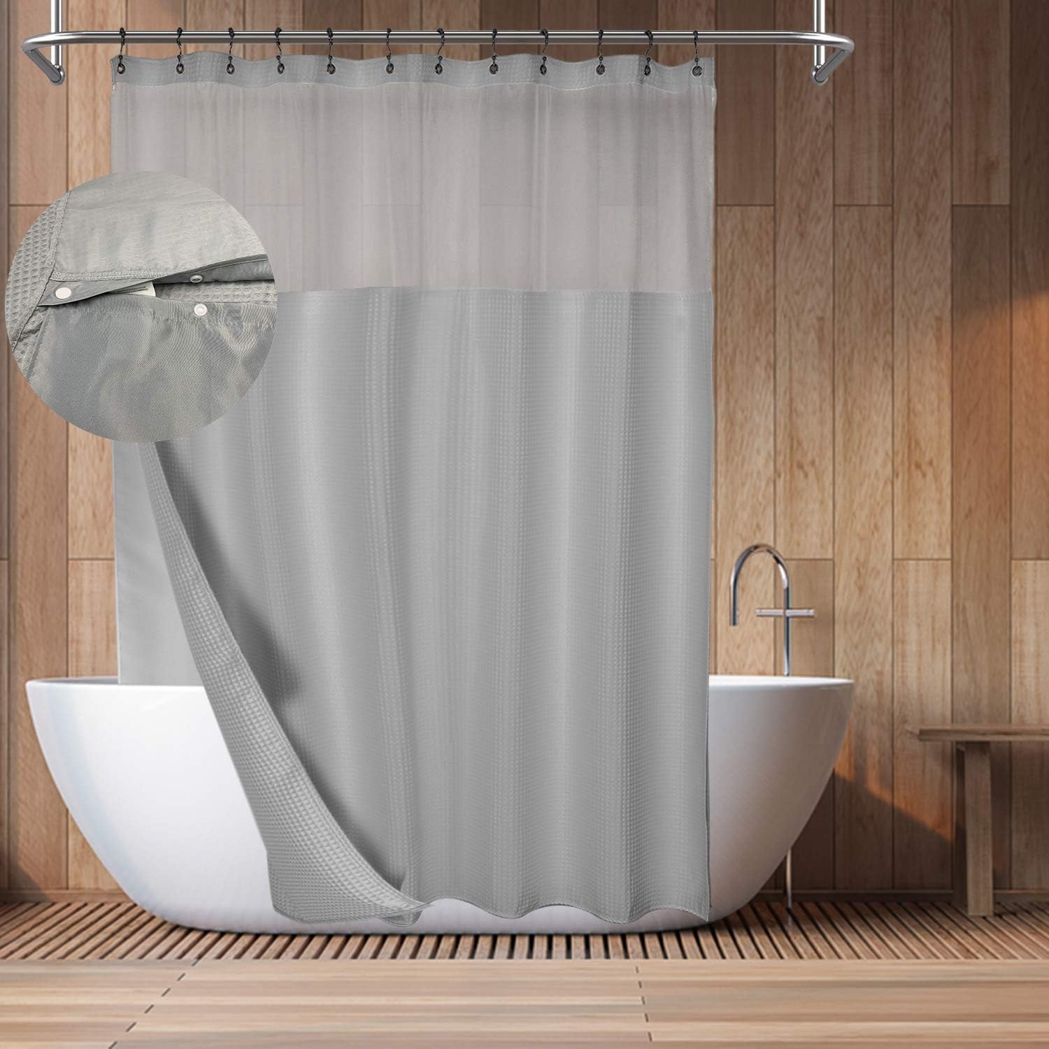 Amazon Com Barossa Design Cotton Blend Waffle Weave Shower