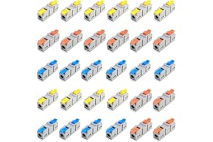 WVD 30 Pcs Lever Type Wire Connectors, Quick Push in Electrical Connectors, Secure Wiring Wire Connector Kit, Insulated and W