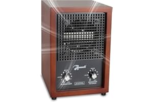 Mammoth Ion and Ozone Generator 3000 mg/hour, Adjustable up to 3,500 SqFt Ionizer & Deodorizer Ozone Odor Eliminator- Ozone Machine Wooden Design Ideal for Dust, Pollen, Pets & Smoke Smell