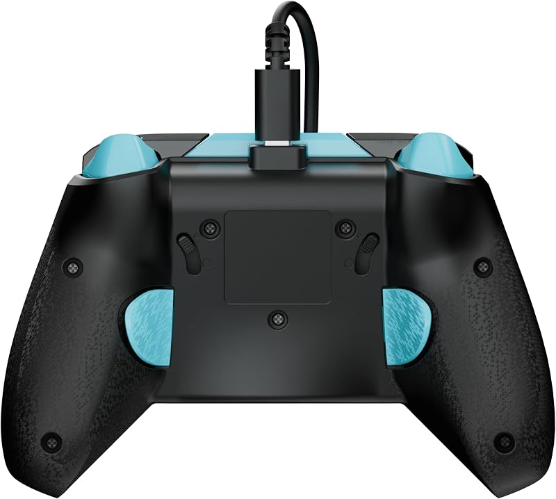 Rematch Advanced Titan Steel Manette de jeu filaire - Licence Xbox Series XS, Xbox One et PC avec Phosphorescent, Boutons Programmables, Gâchettes, commandes audio et câble de 2.5 m