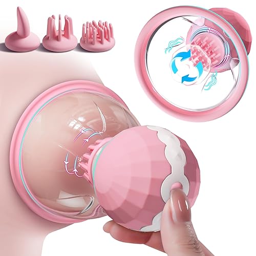 Sex Toys Nipple Vibrator for Women,Breast Suckers Massager with 10 Modes  Vibrators & 360°Rotation Stimulation Nipple Clamps Strong Sucking Vibrater  Adult Sexual Pleasure Toy for Female Couples Games in Saudi Arabia |