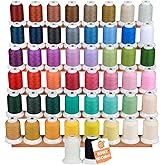 New brothread 50 Colors 60WT 100% Frosted Matt Embroidery Machine Thread | 600M/660Y, Embroider Sharp Contours, Logos, Fine Lettering, Small Details , for Computerized Embroidery &amp; Decorative Sewing
