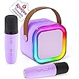 IROO Mini Karaoke Machine for Kids, 2025 Popular Birthday Gifts Toys for Girls Boys 3-12+, Portable Bluetooth Speaker with 2 