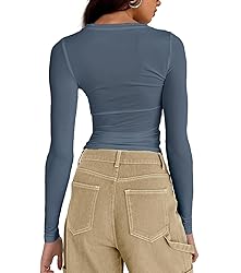 Abardsion Women's Long Sleeve Shirts Spring 2025