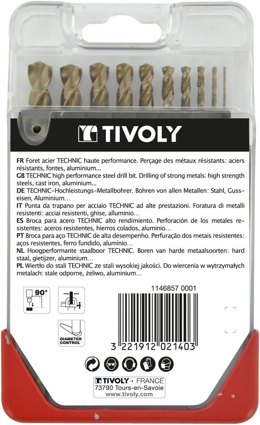 TIVOLY, High-Performance Metal Drills Set, Special Drilling for Stainless Steel and Resistant Steels - Image 3