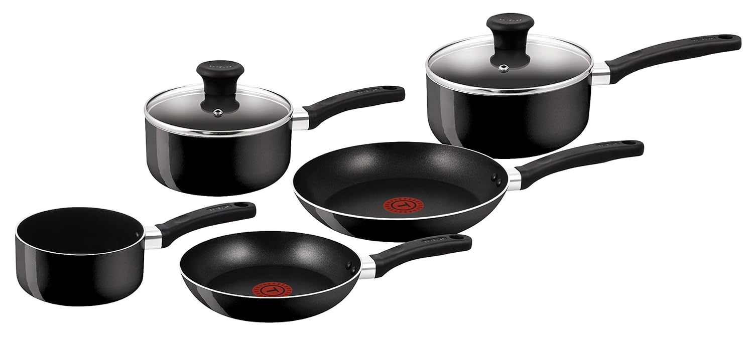 Tefal Delight Cookware Set Black, 5 Pieces Amazon.co.uk Kitchen & Home
