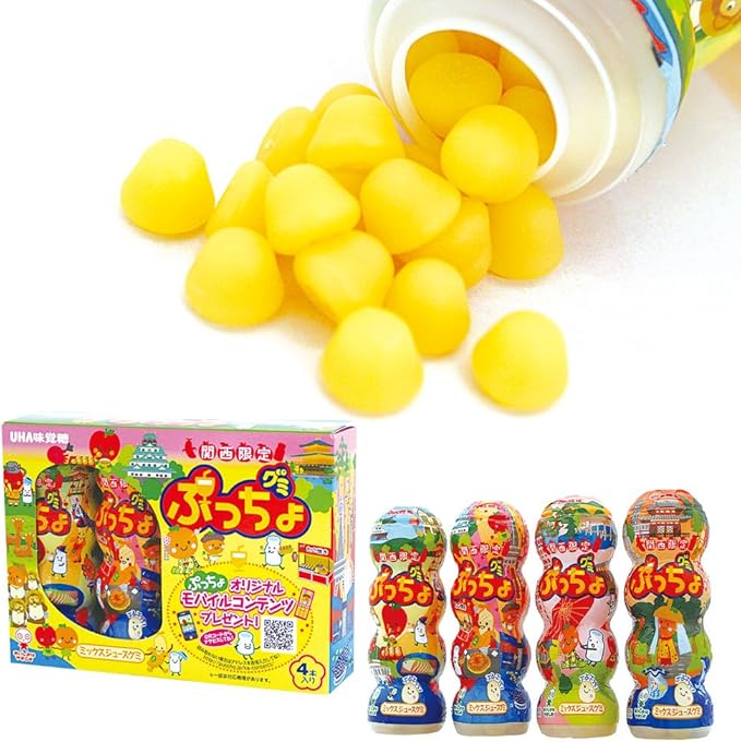 Amazon 味覚糖 関西限定 ぷっちょグミ ミックスジュース味 32g 4本入り Uha味覚糖 グミ 通販