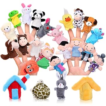 Pllieay 24 Stucke Fingerpuppe Set Spiel Lernen Weiche Padagogische