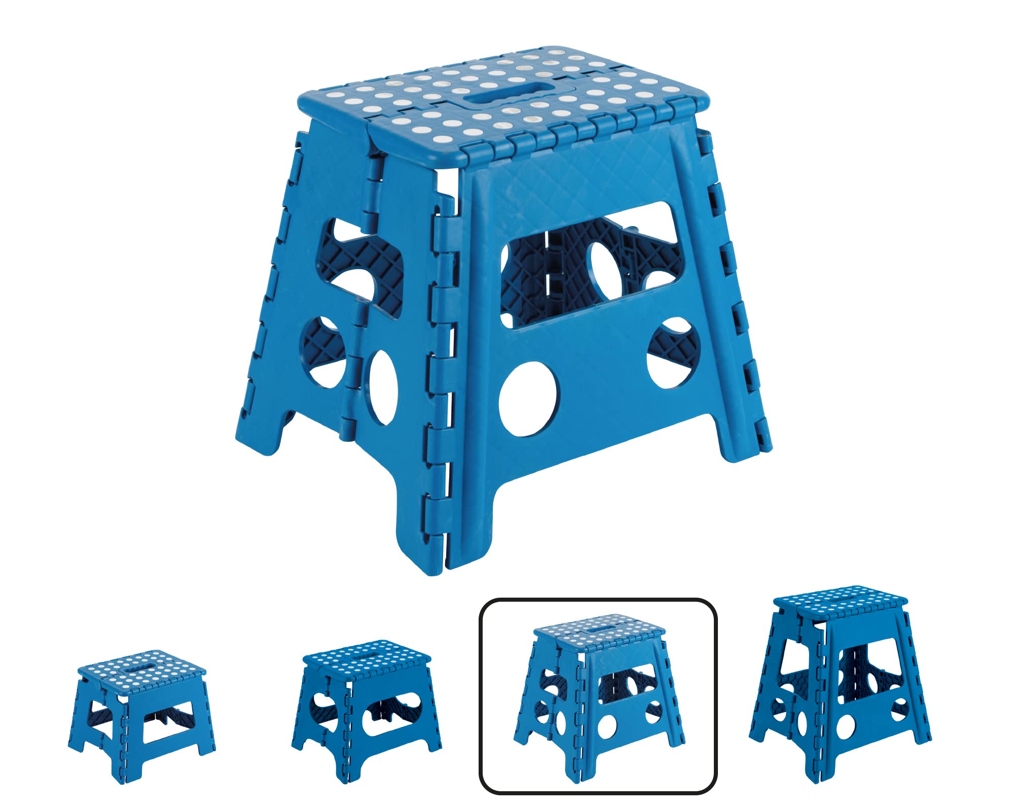Arregui TB-032-A Folding Stool - 29 x 22 x 32 cm - Blue